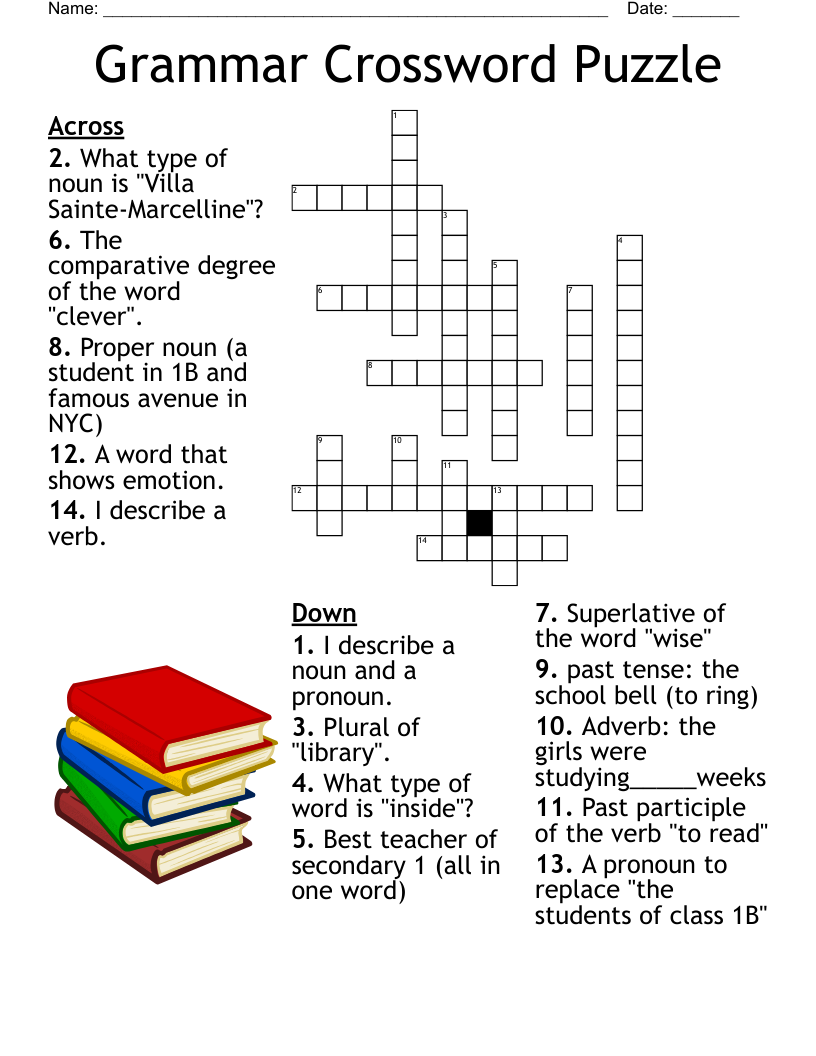 Curriculum Crossword WordMint