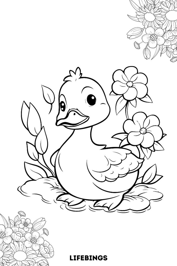 easy animal coloring pages