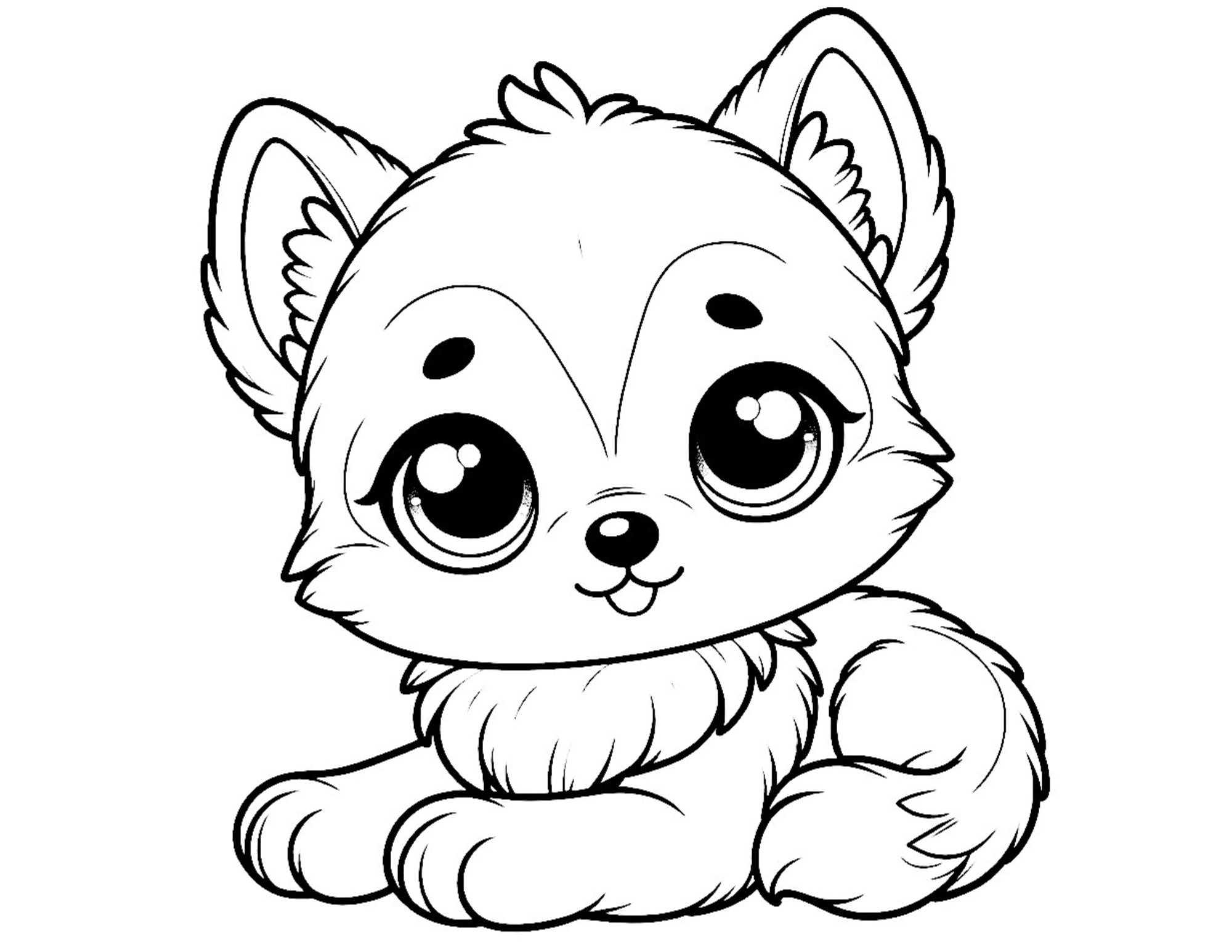 cute animal coloring pictures