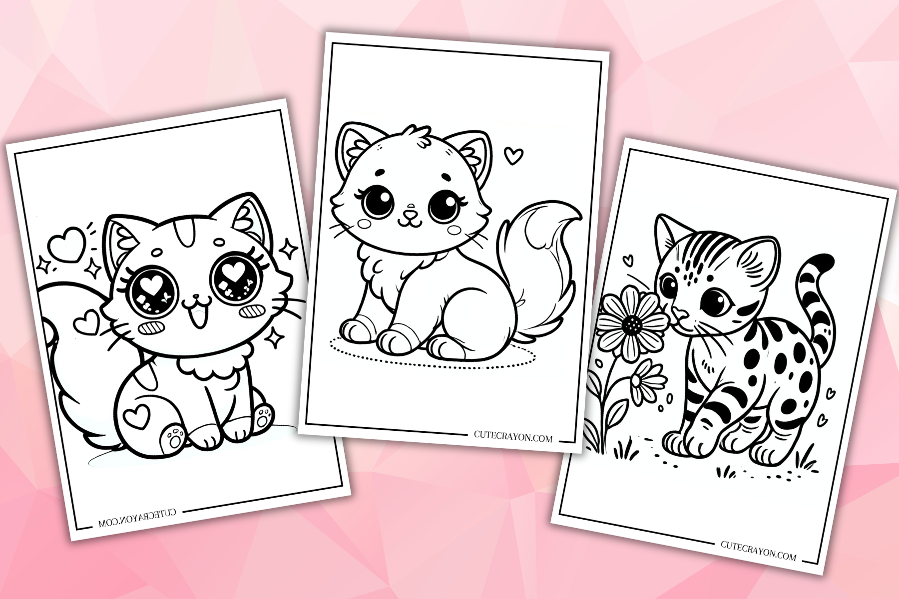 cute kitty coloring pages
