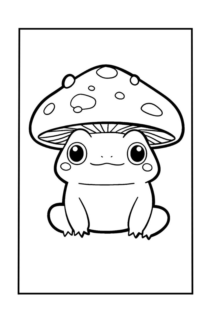 Cute Frog Coloring Pages