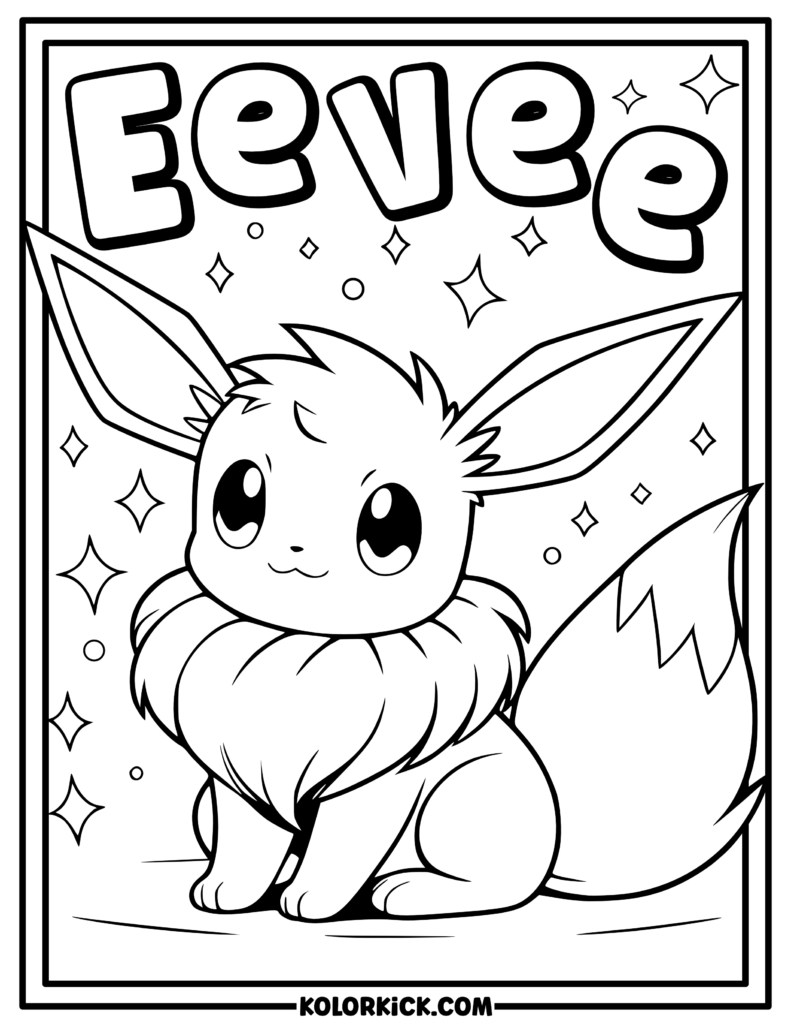 pokemon coloring pages eevee