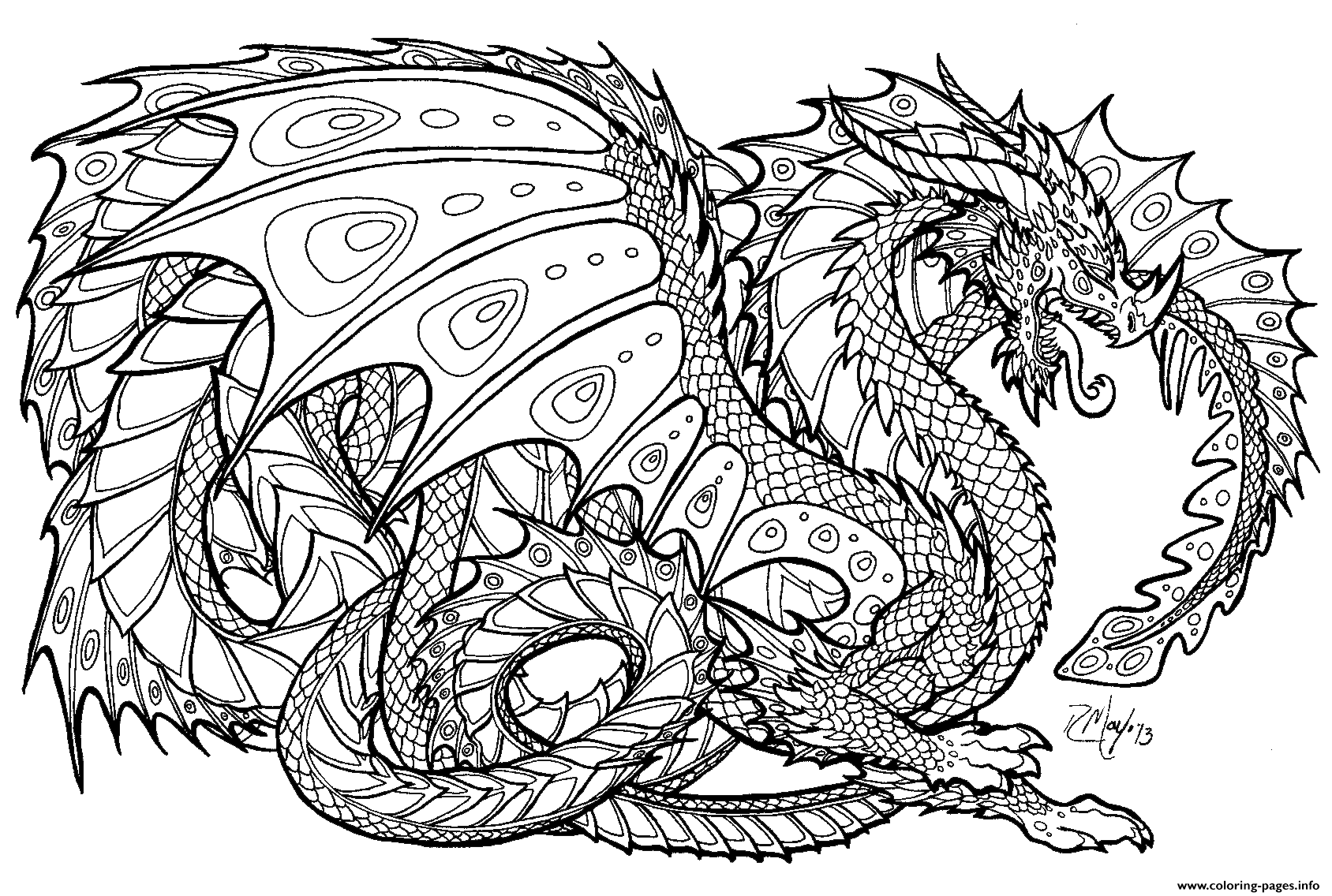 Cute Realistic Dragon Coloring Pages Deborahmeterceci1974 s Ownd
