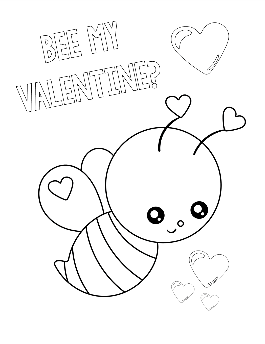 cute valentine coloring pages