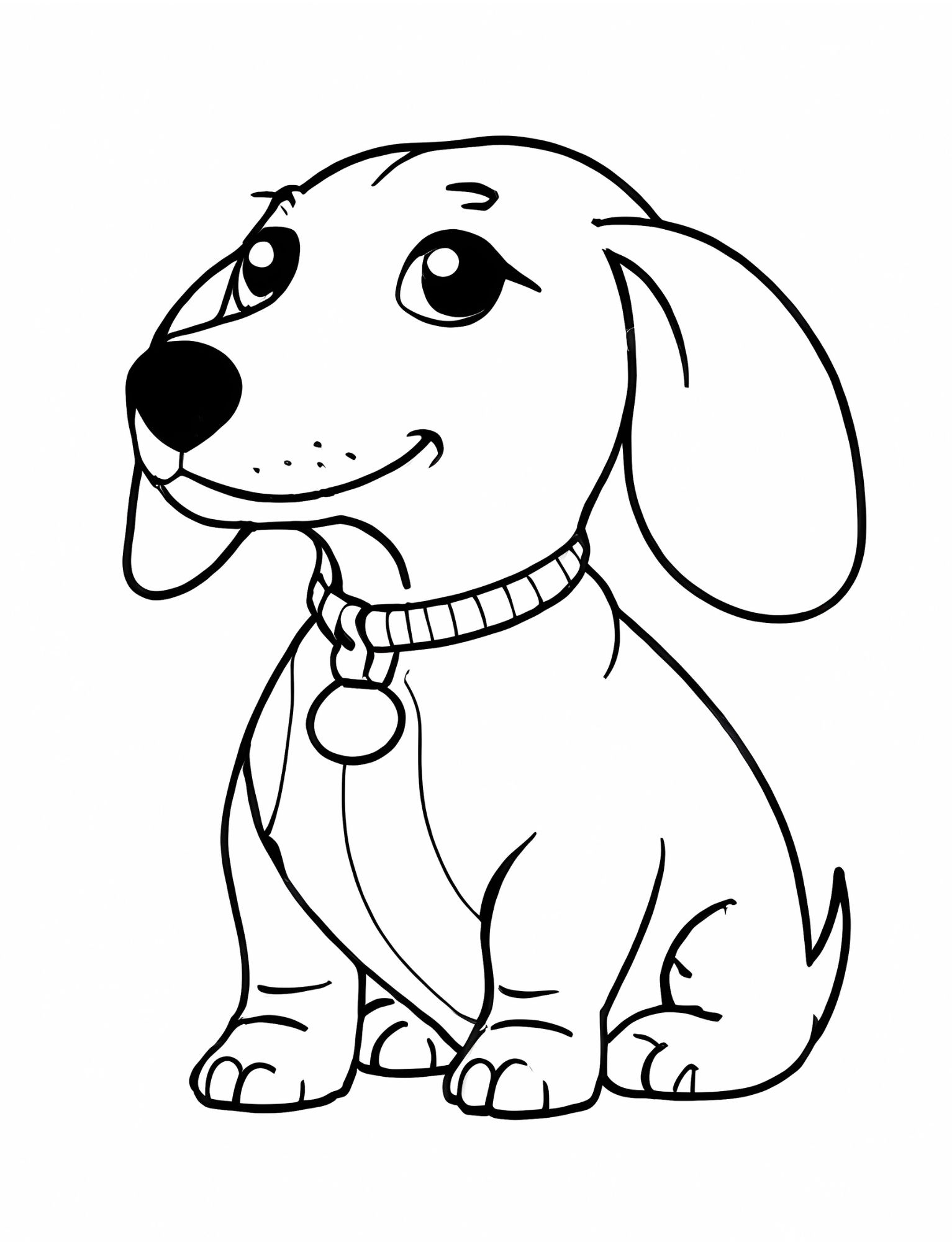 coloring pages of wiener dogs