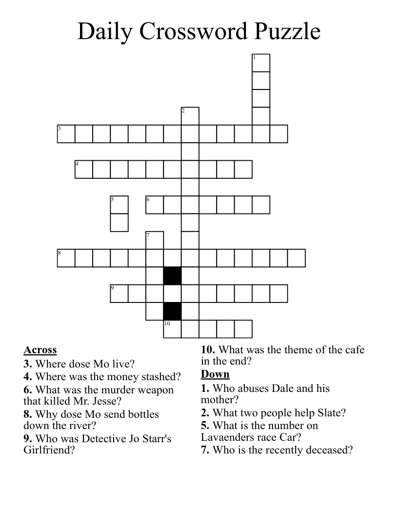 daily american crossword puzzle
