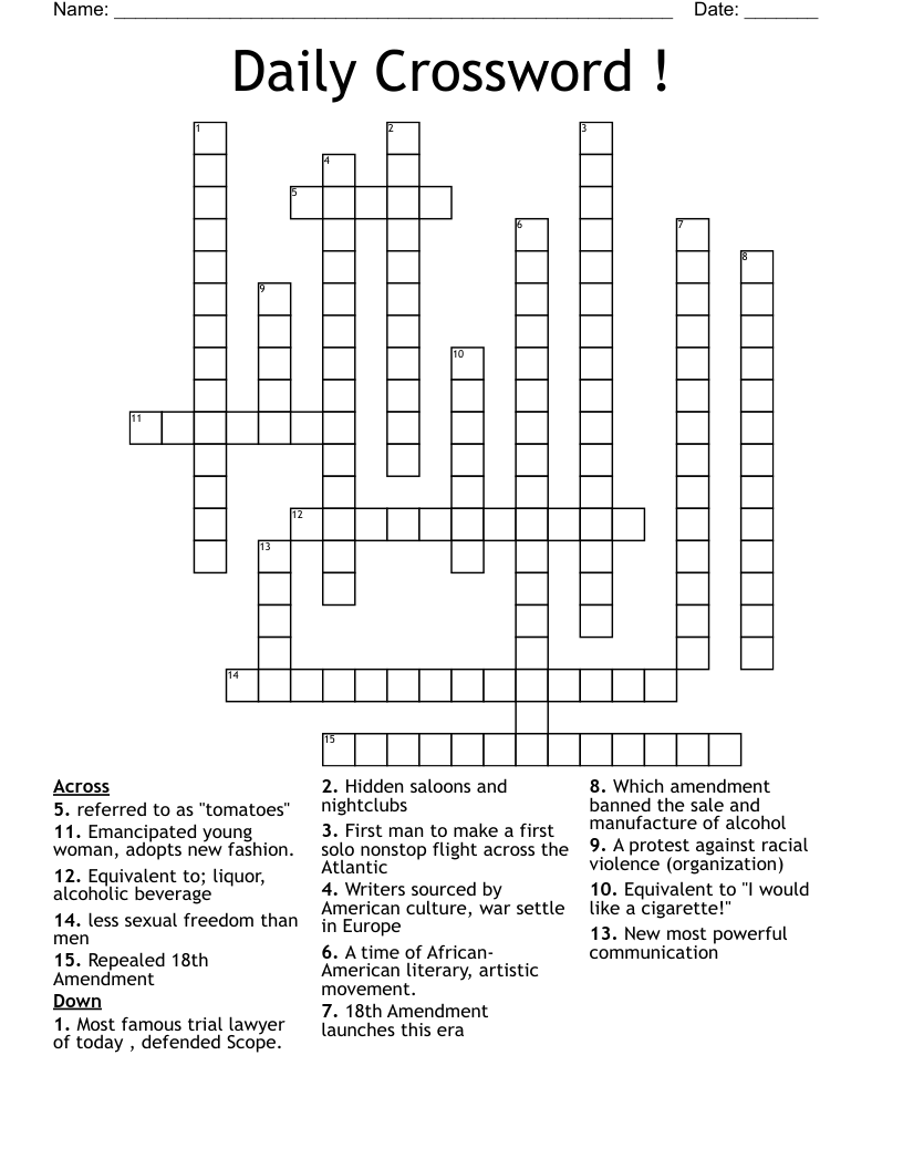 Daily Crossword WordMint