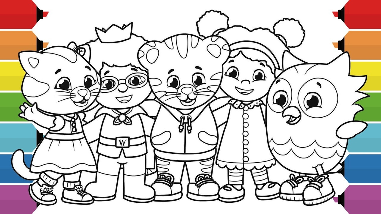 daniel tiger coloring page daniel tiger coloring page