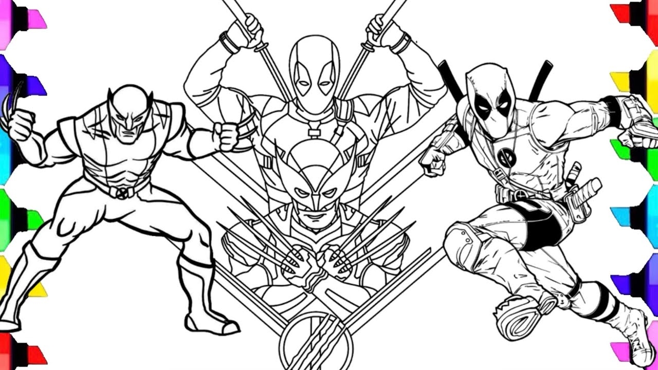 Deadpool Wolverine New Coloring Pages How To Color Deadpool Wolverine NCS Music YouTube