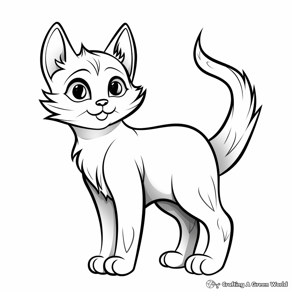cat coloring pages free printable