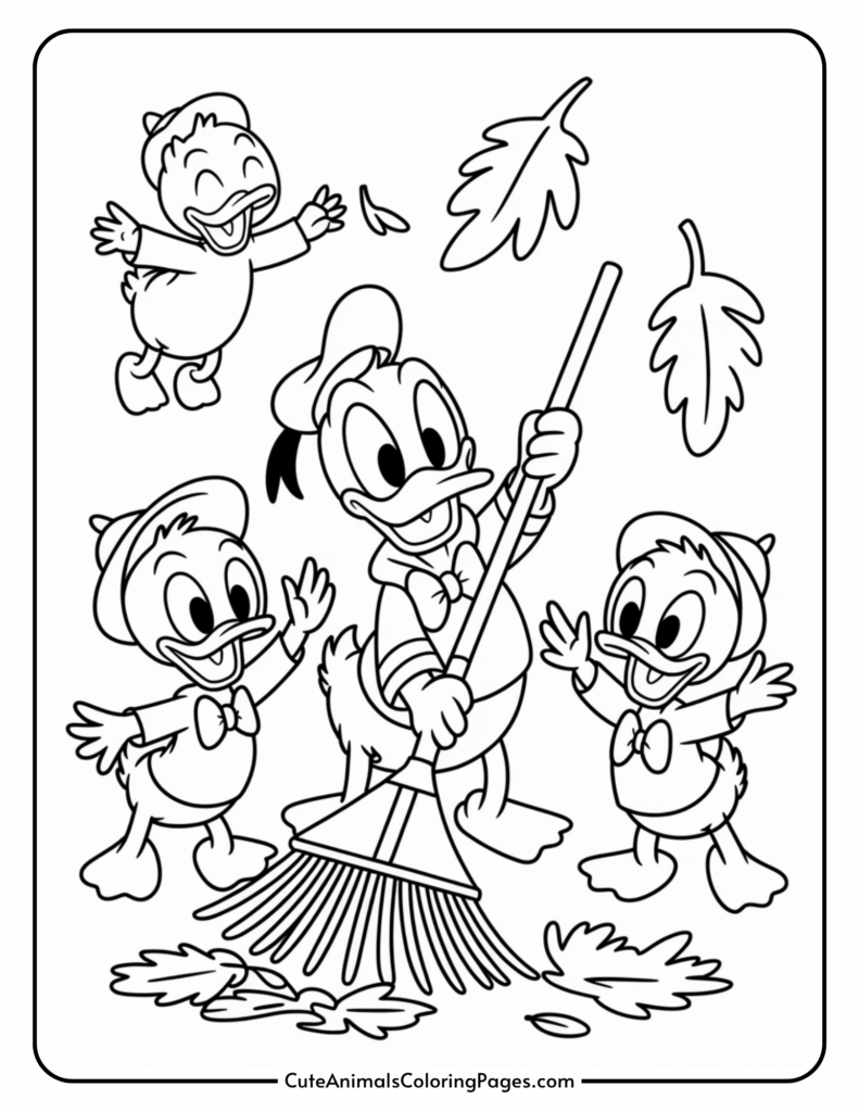 Disney Fall Coloring Pages 8 Free Printables Cute Animals Coloring Pages