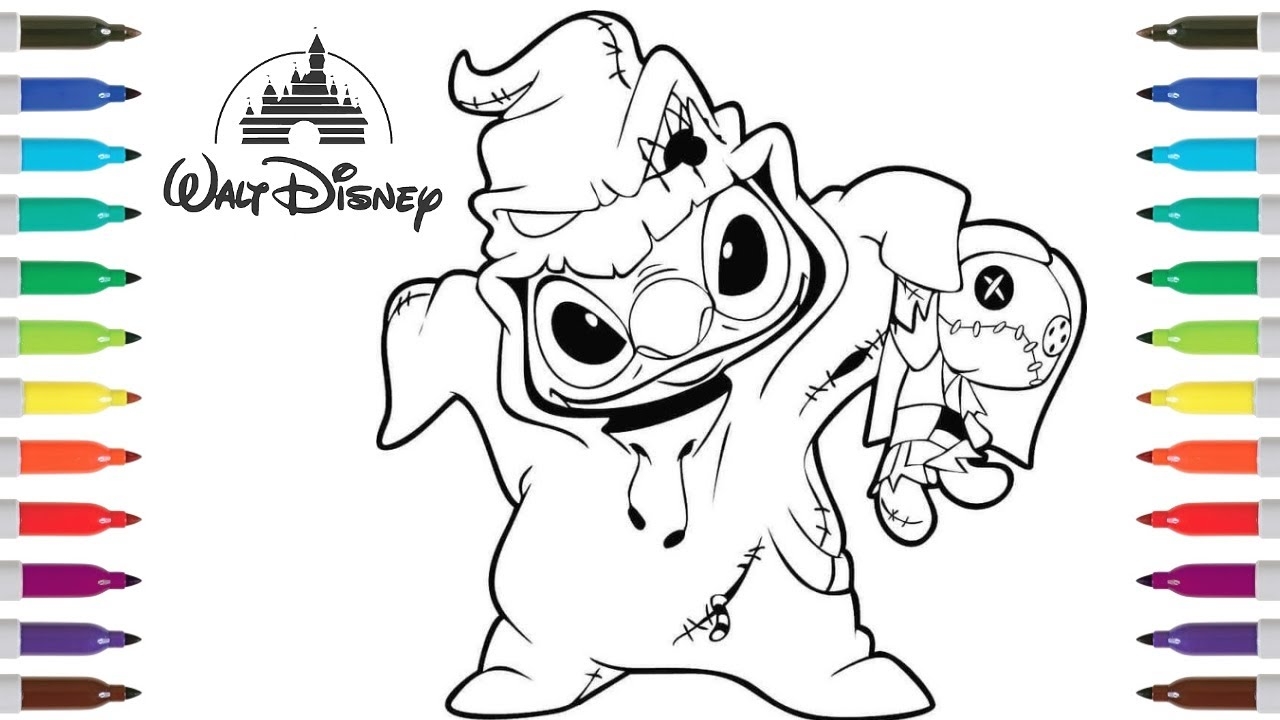 oogie boogie coloring page