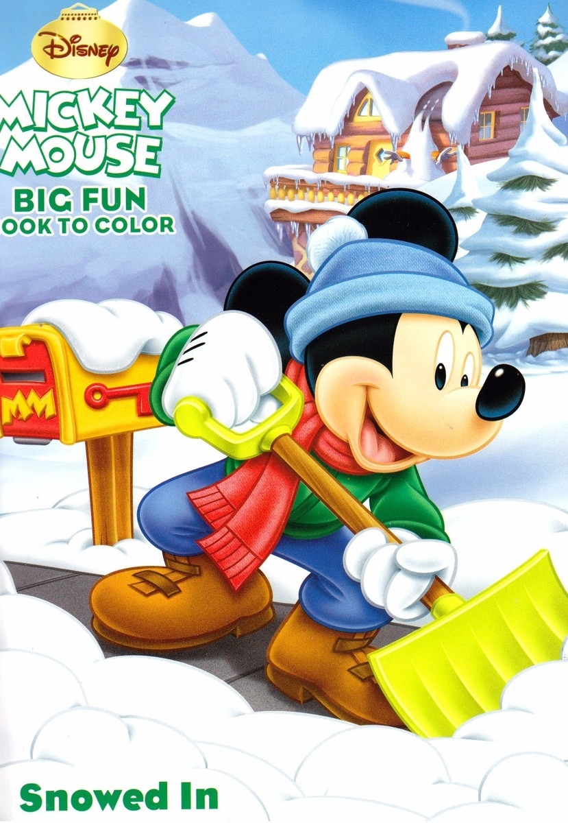 Disney Mickey Mouse Christmas Coloring Book Snowed In EBay