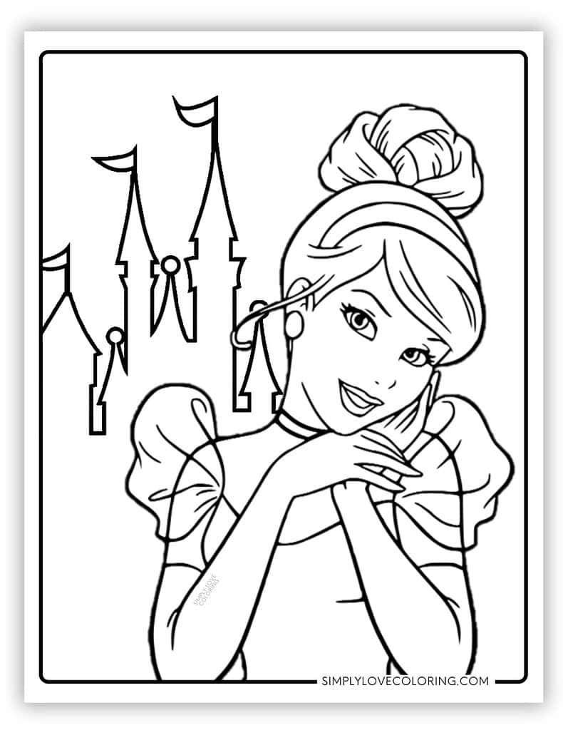 free disney princess coloring pages