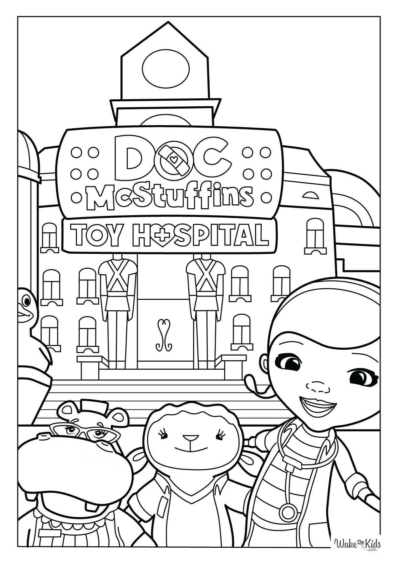 Doc McStuffins Coloring Pages Free Printable PDFs WakeTheKids