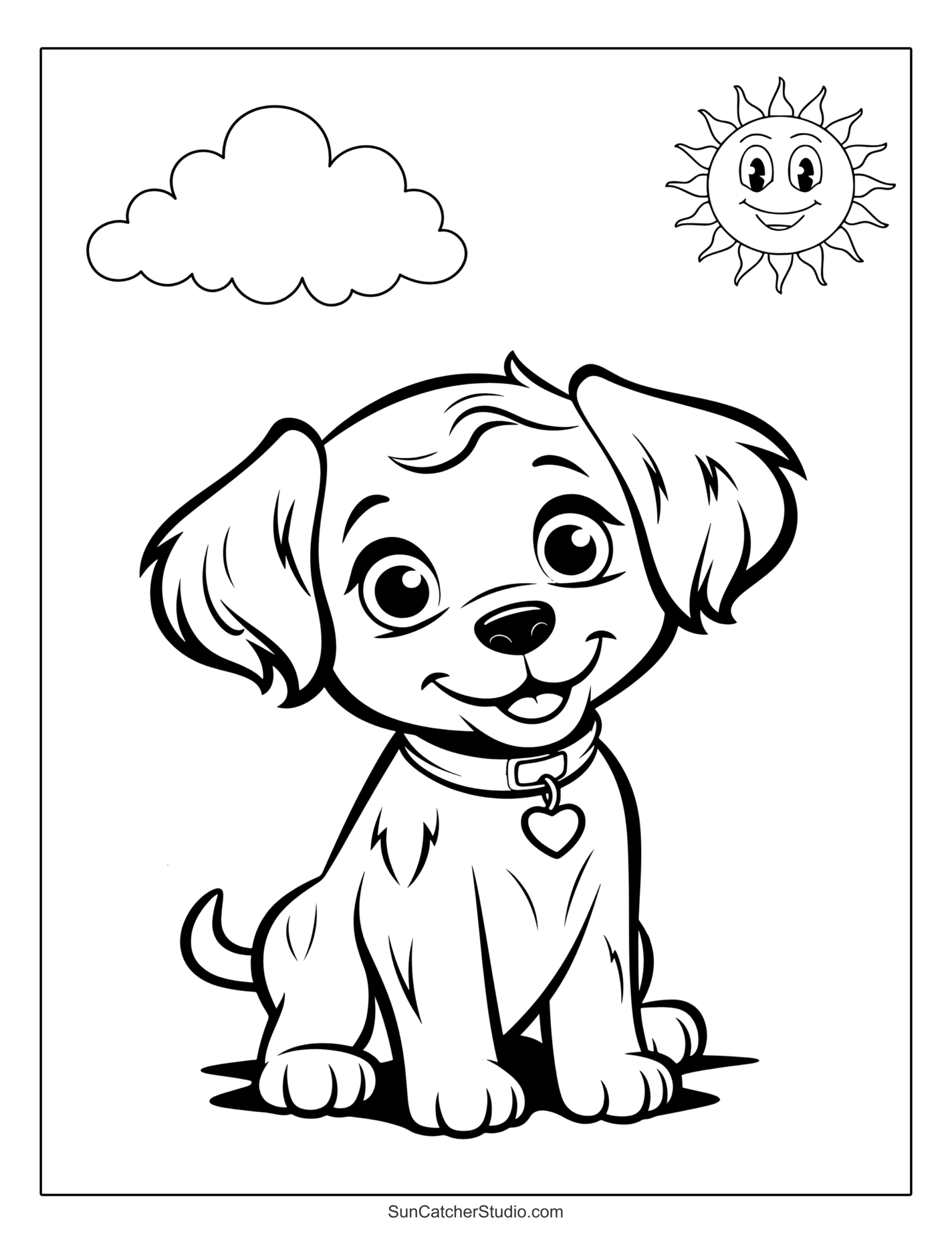 print dog coloring pages