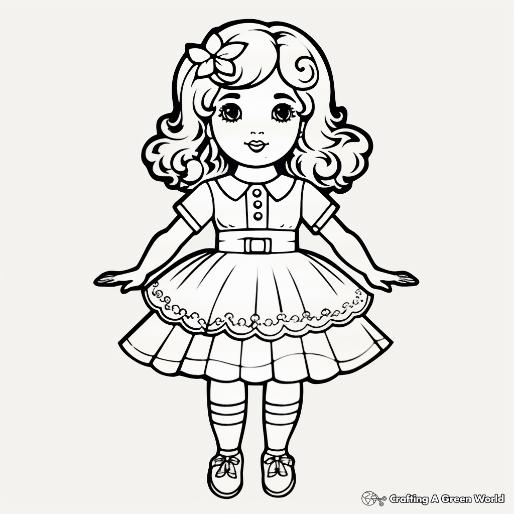 Doll Coloring Pages Free Printable Doll Coloring Pages Free Printable