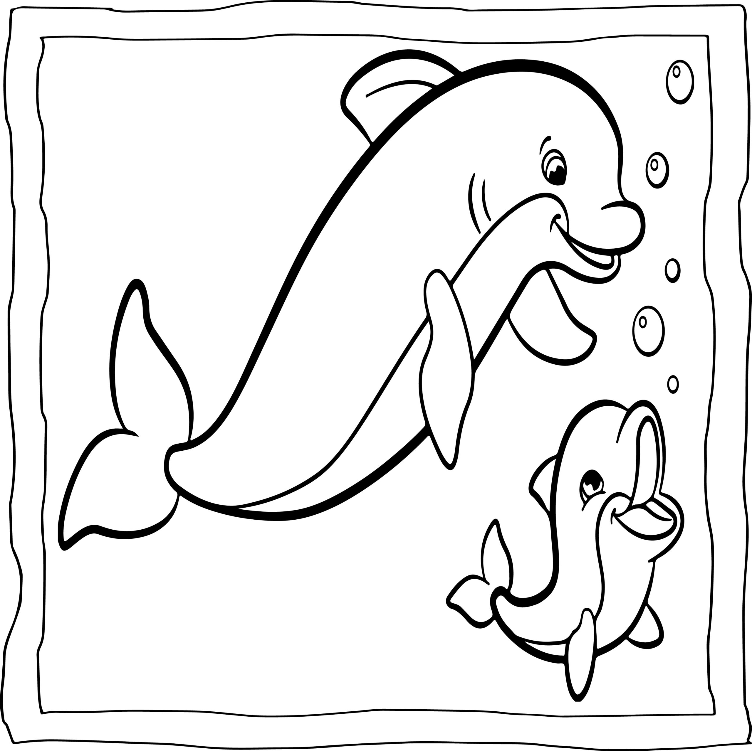 Dolphin Coloring Book Easy And Fun Dolphins Coloring Pages For Kids Made By Teachers