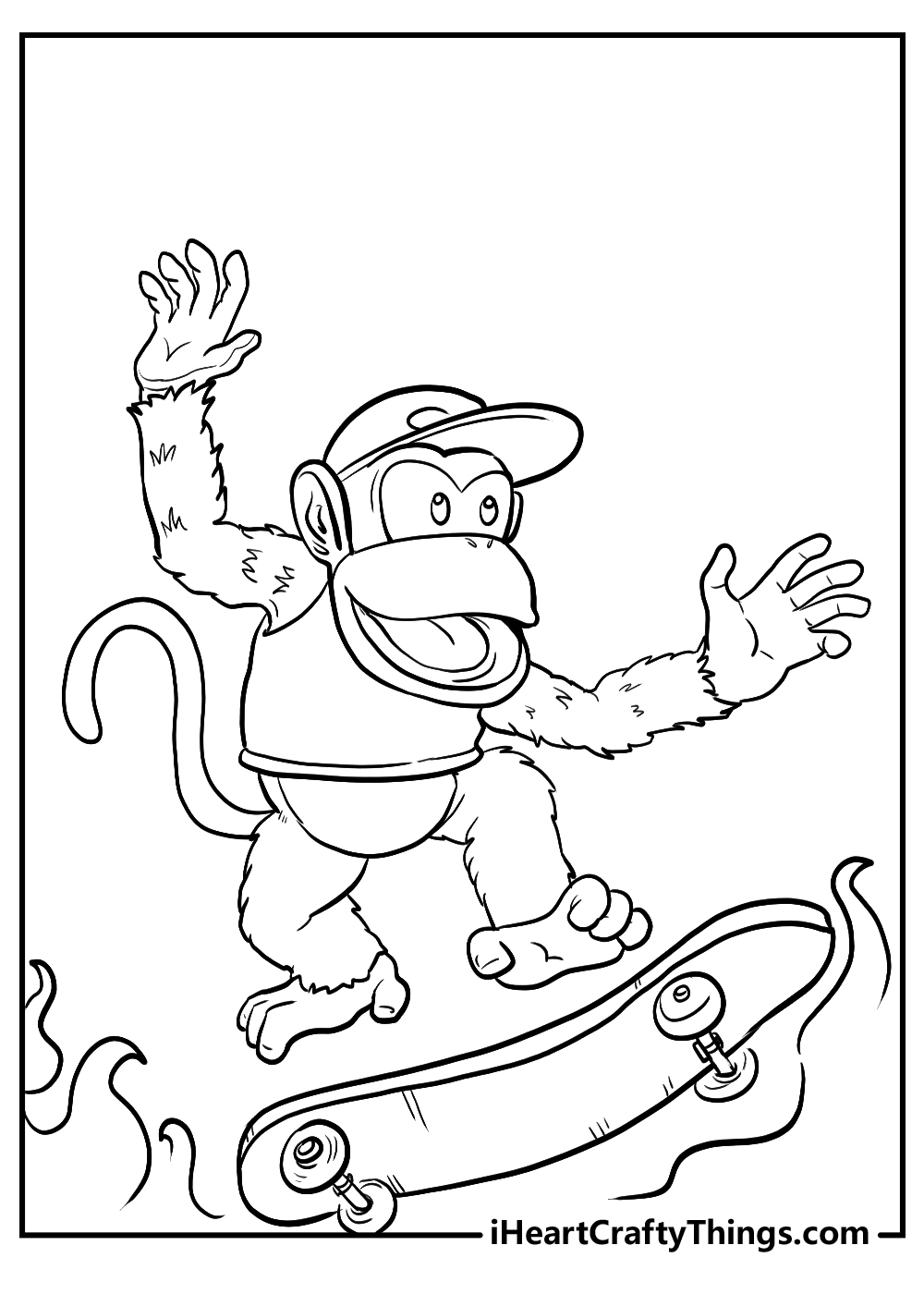 donkey kong coloring pages