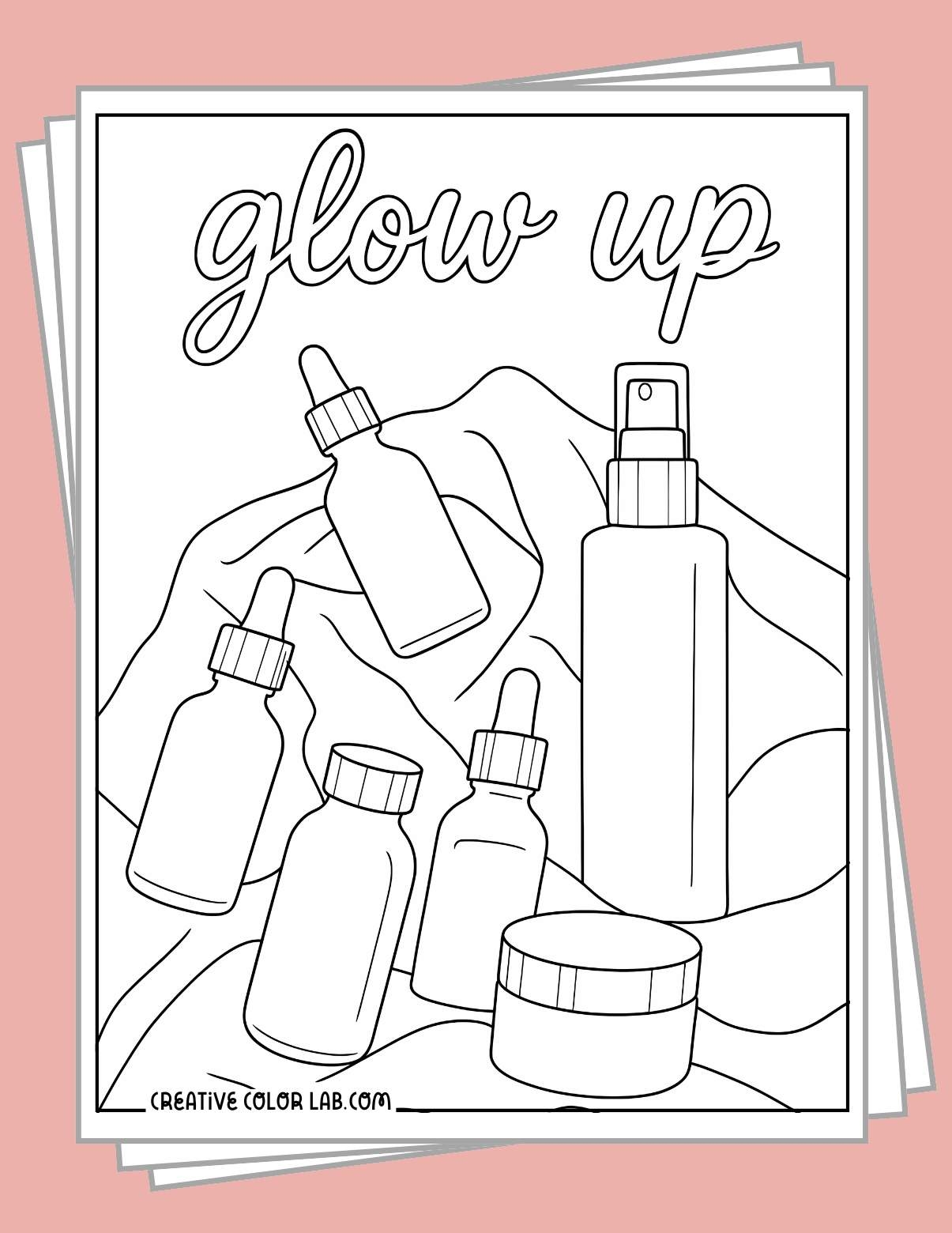 skin care coloring pages