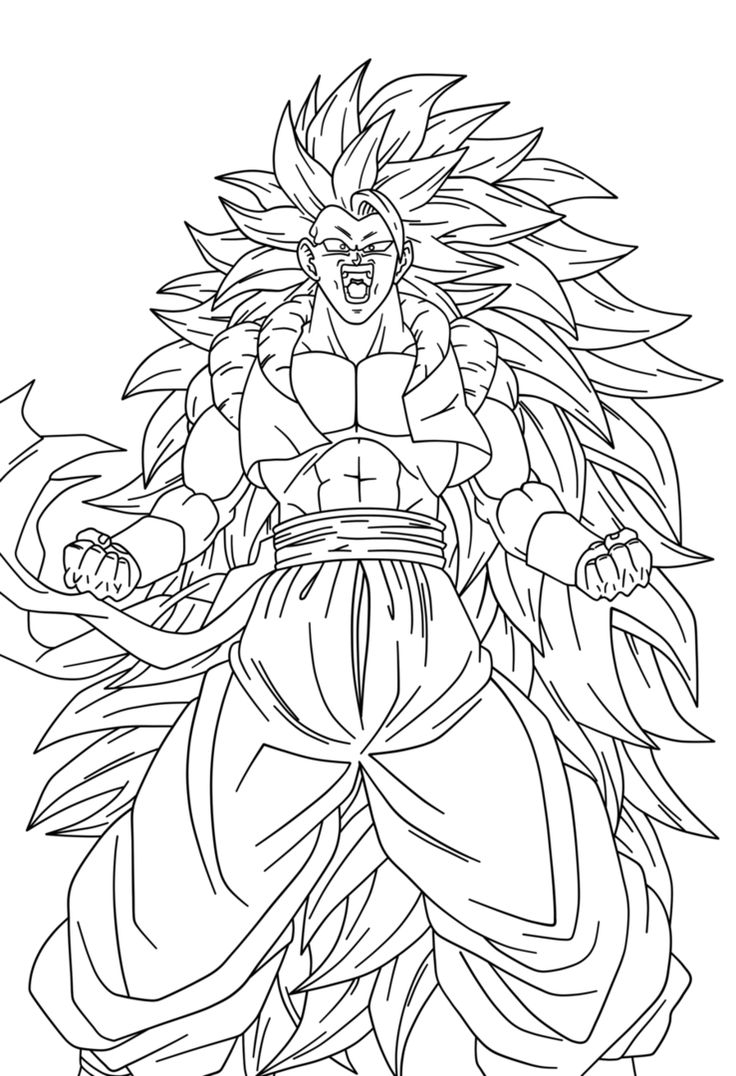 Dragon Ball Z Free Coloring Page For Kids