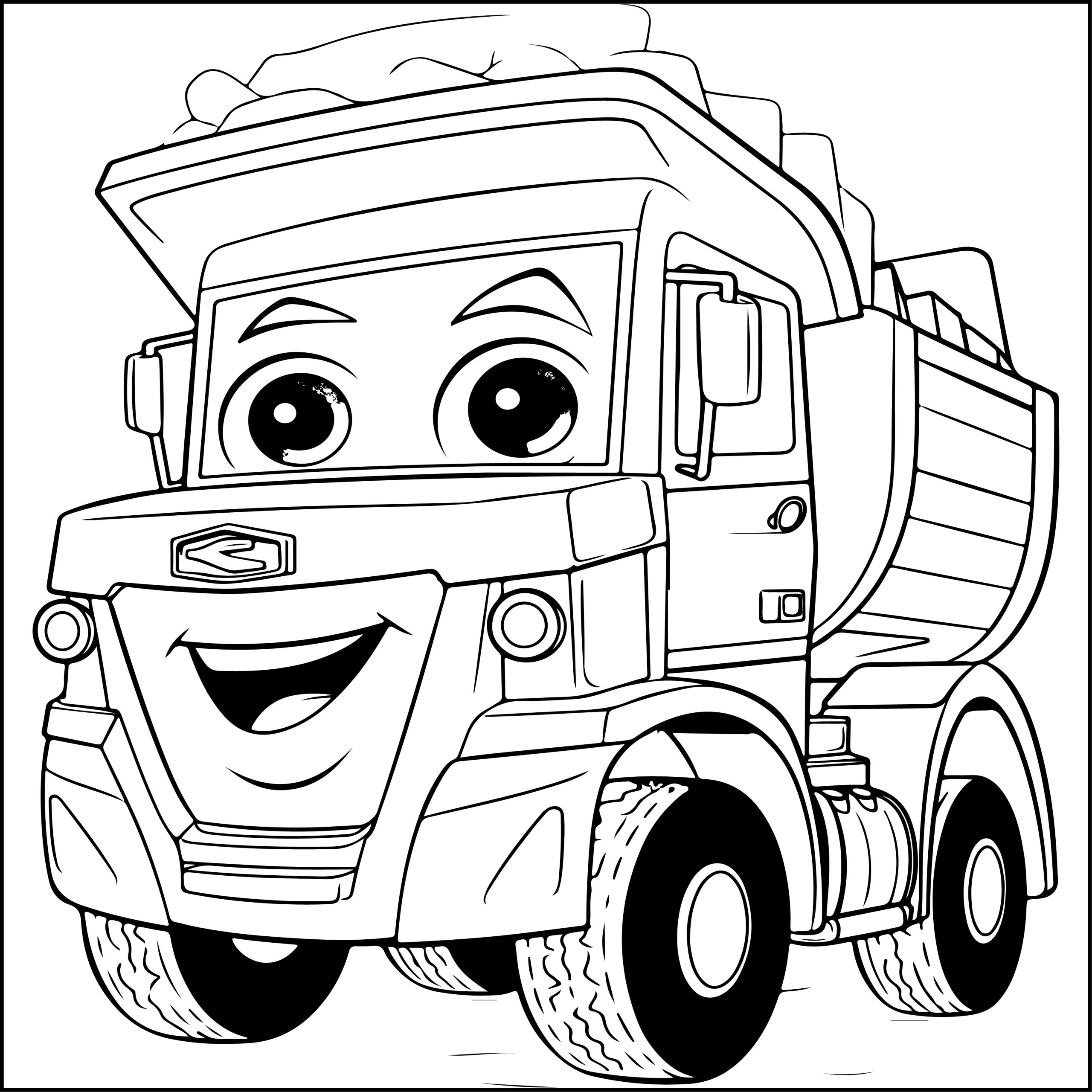 Dump Truck Coloring Book With 40 Amazing Coloring Pages For Kids And Adults Made By Teachers