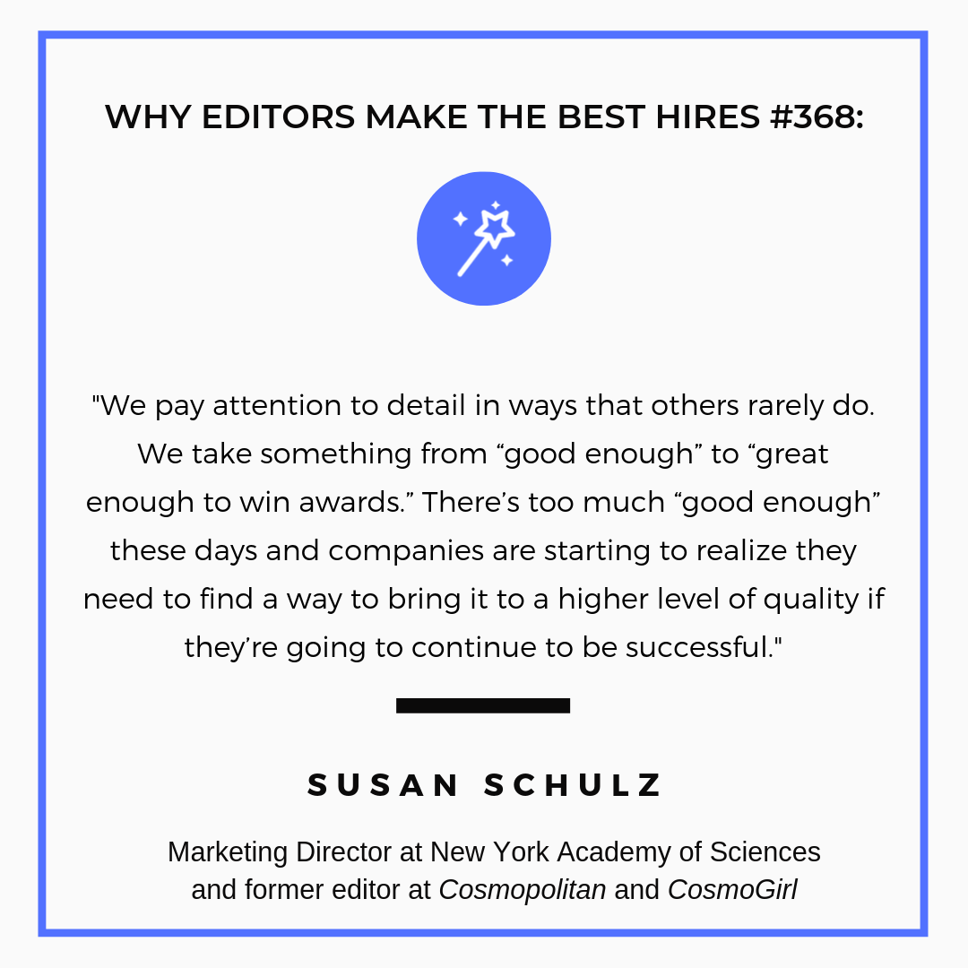 Editors Make The Best Hires Archive The Talent Fairy Powered By Ed2010