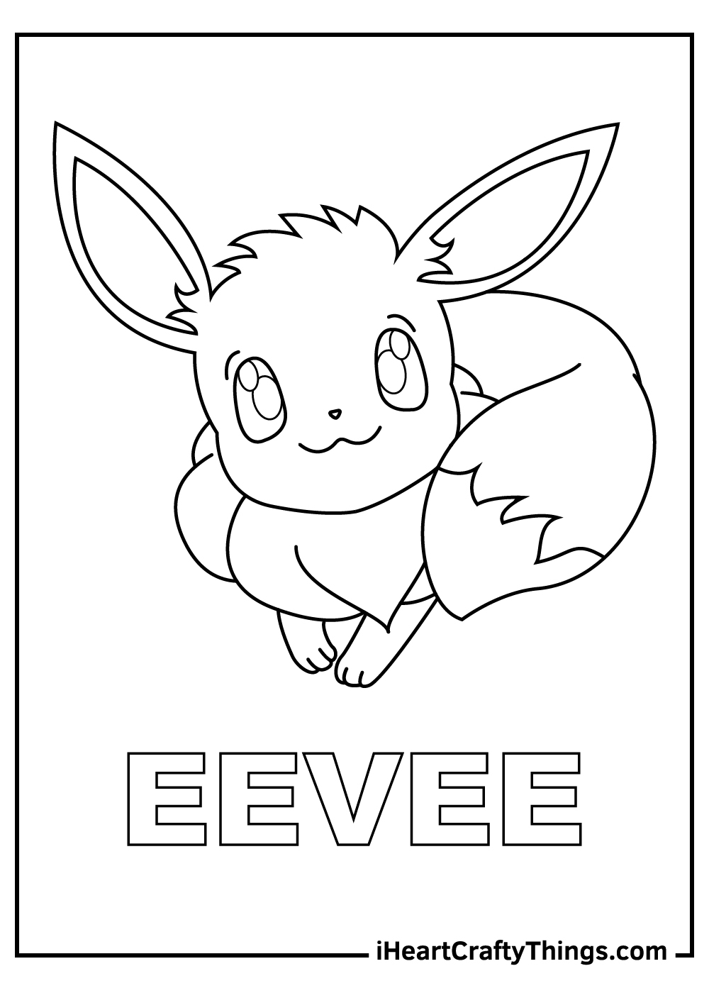 Eevee Pokemon Coloring Pages 100 Free Printables 