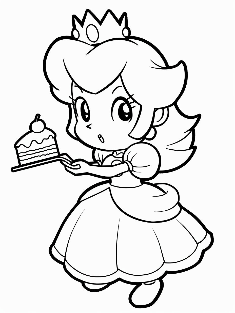 Embrace Peachy Cuteness Over 150 Chibi Princess Peach Coloring Pages Printable Digital Download Etsy