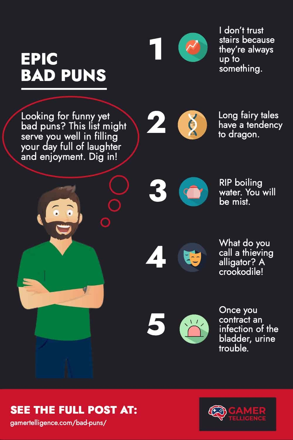 Enjoy 31 Epic Bad Puns Hilarious Certified To Really Make You Laugh Mantelligence Enjoy 31 Epic Bad Puns Hilarious Certified To Really Make You Laugh Mantelligence