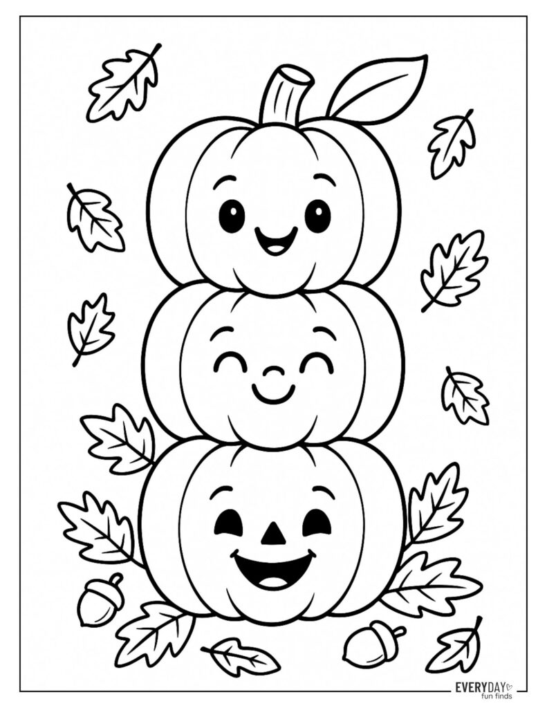 fall coloring pages printable