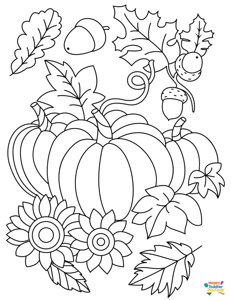 Fantastic Fall Coloring Pages For Kids Happy Toddler Playtime