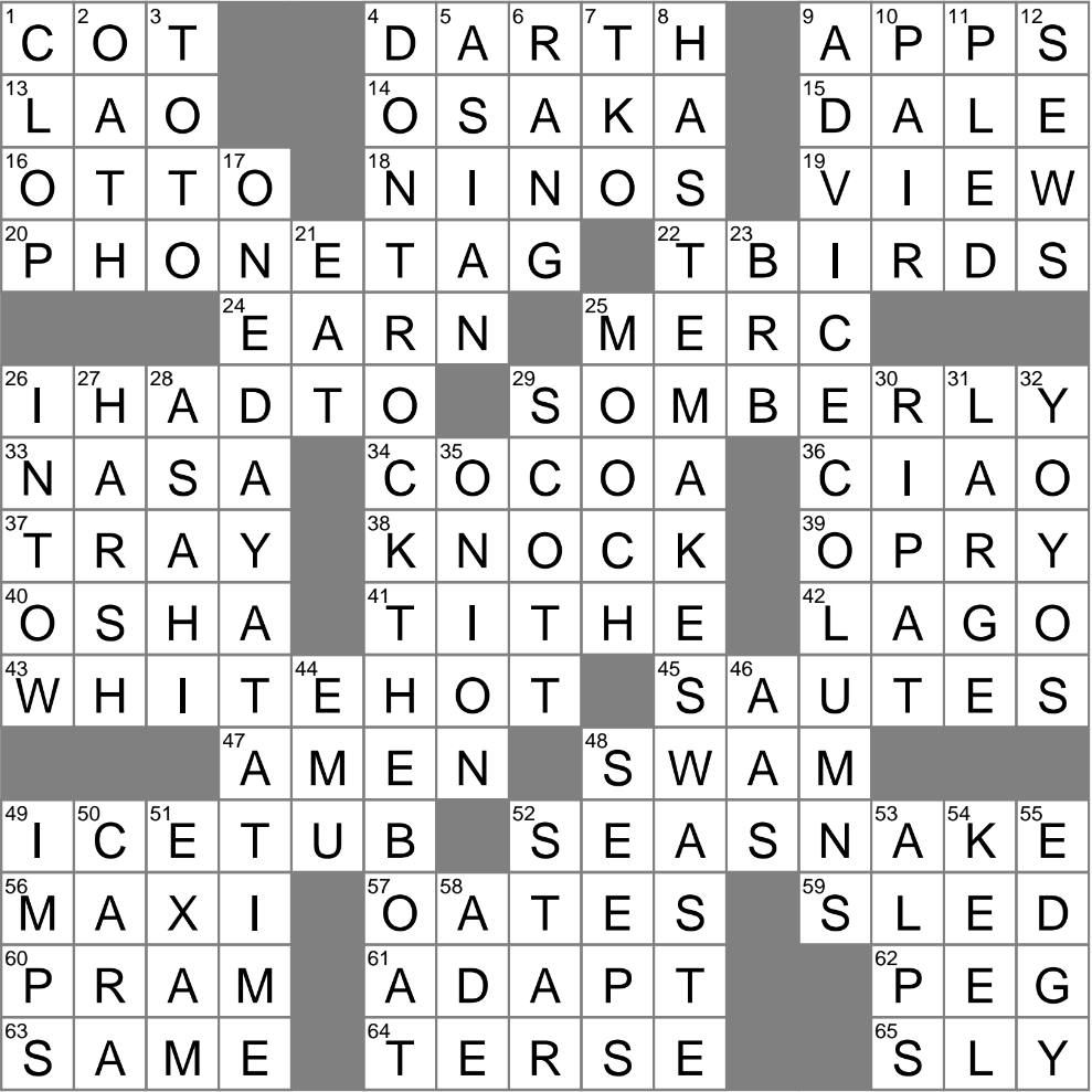 Farewell Accompanied By An Air Kiss Crossword Clue Archives LAXCrossword