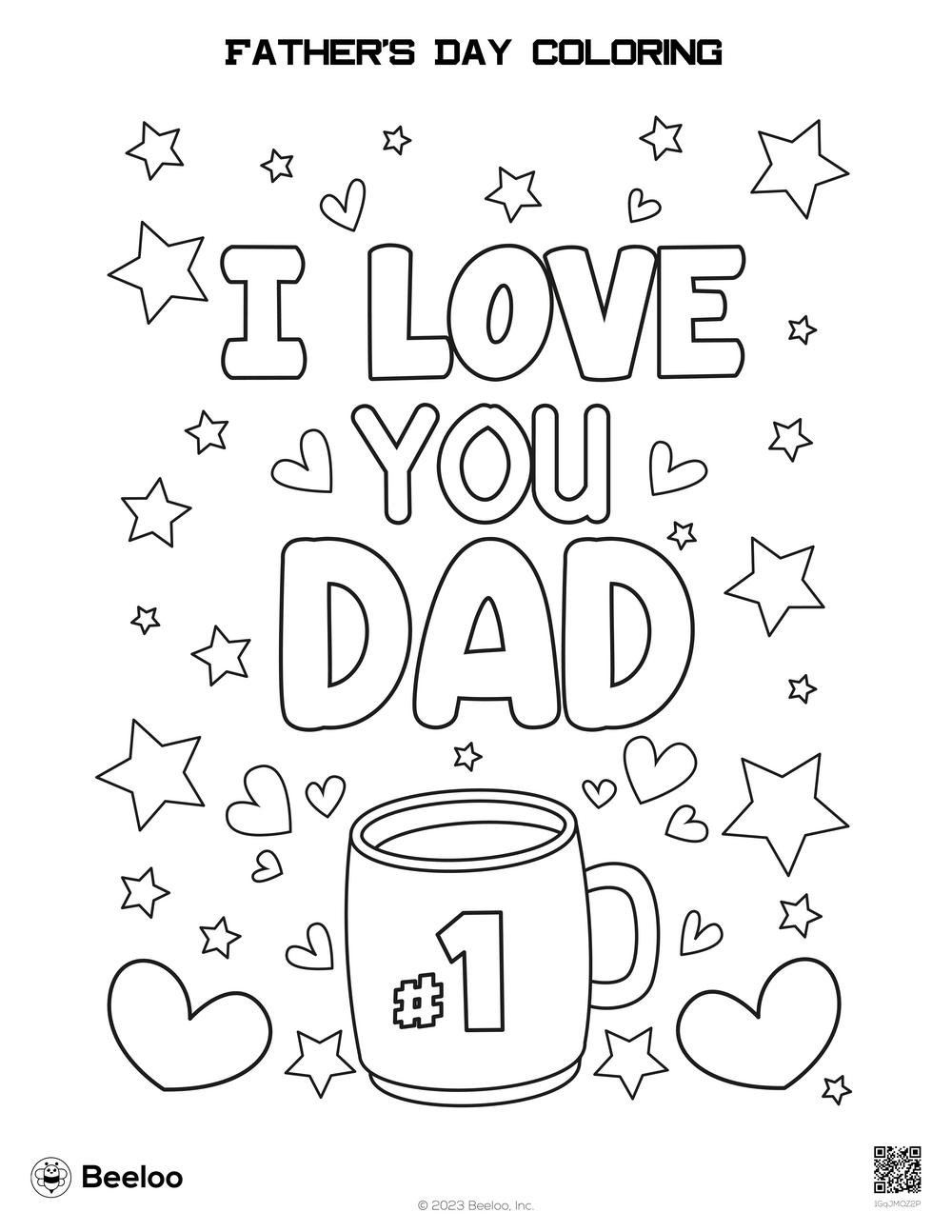 Father s Day Coloring Beeloo Printable Crafts And Activities For Kids