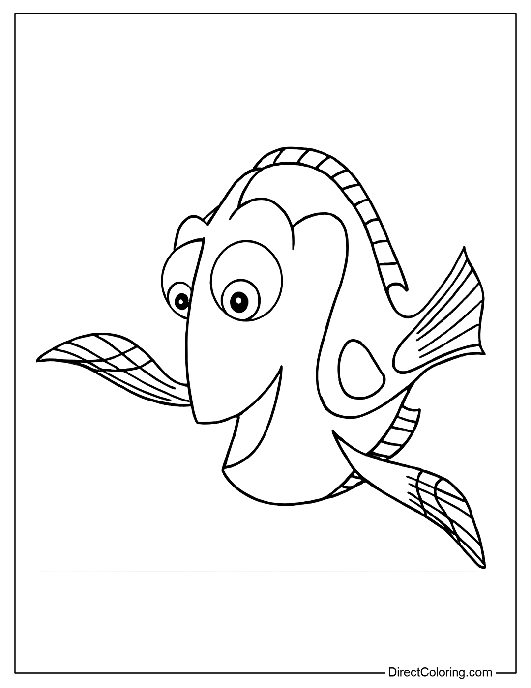 Finding Dory Coloring Pages Free PDF To Download And Print