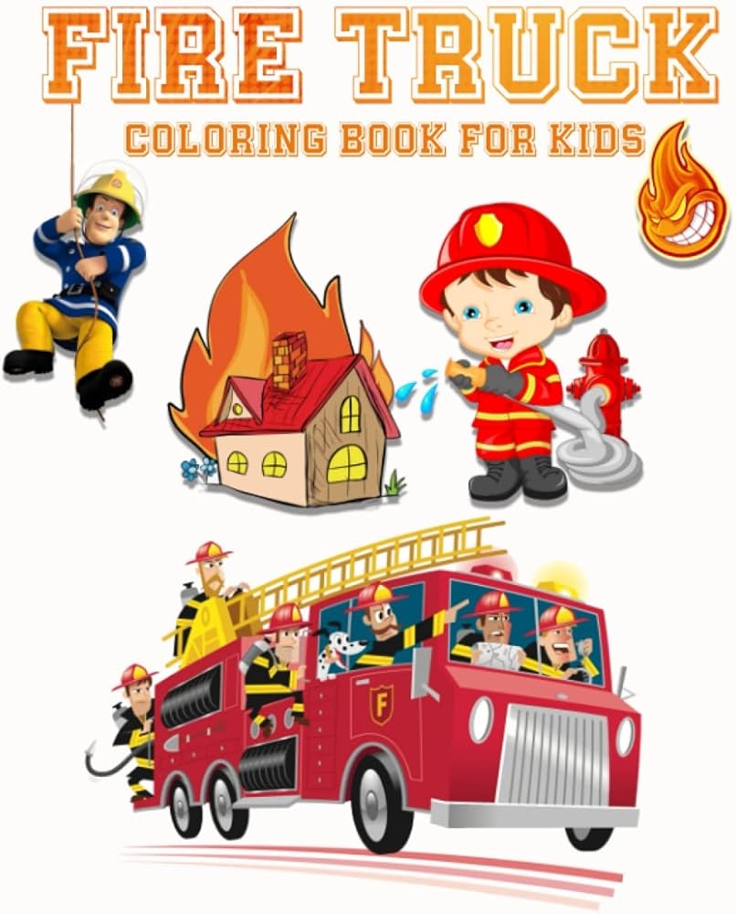 fire truck coloring book