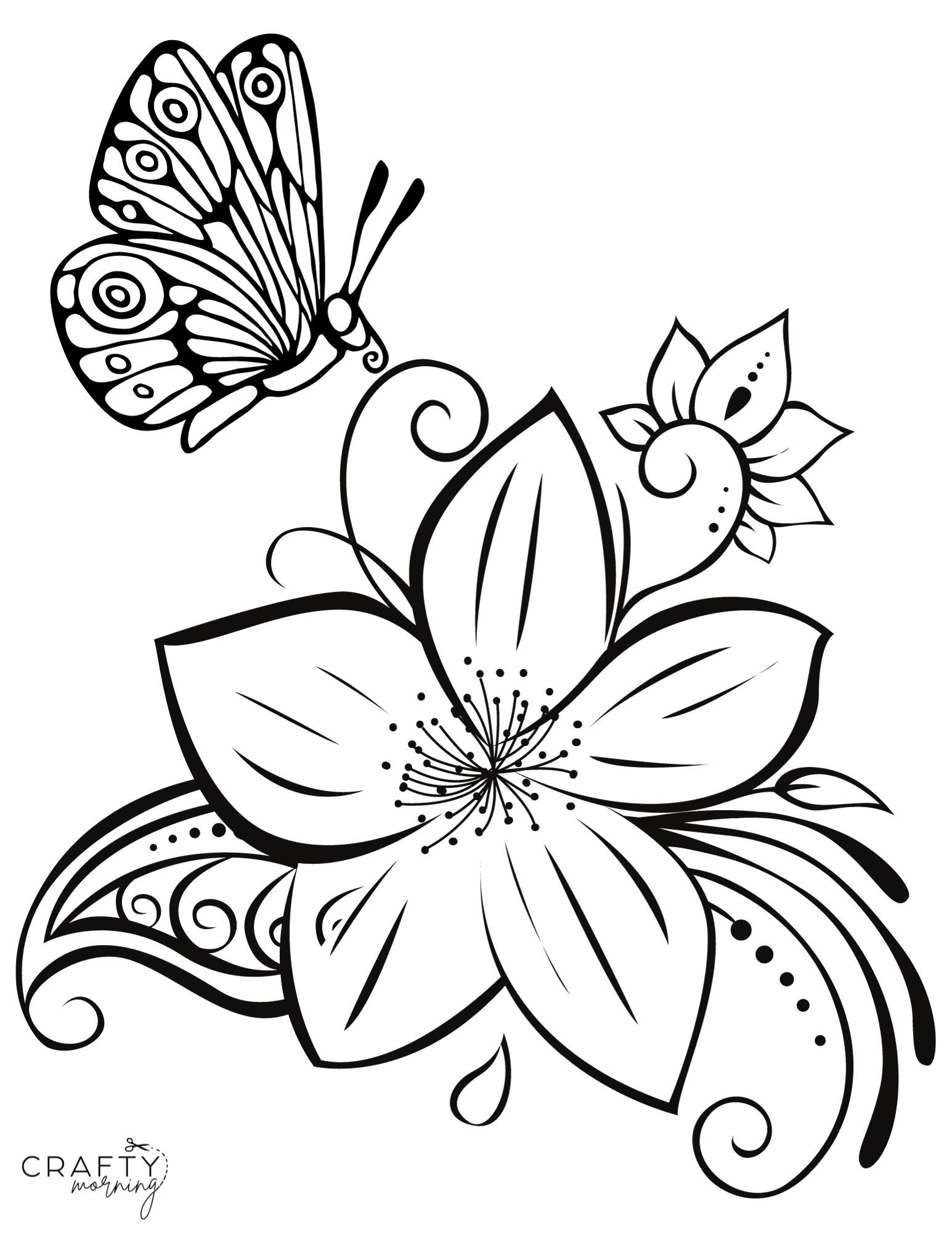 Flower Coloring Pages To Print Crafty Morning Flower Coloring Pages To Print Crafty Morning