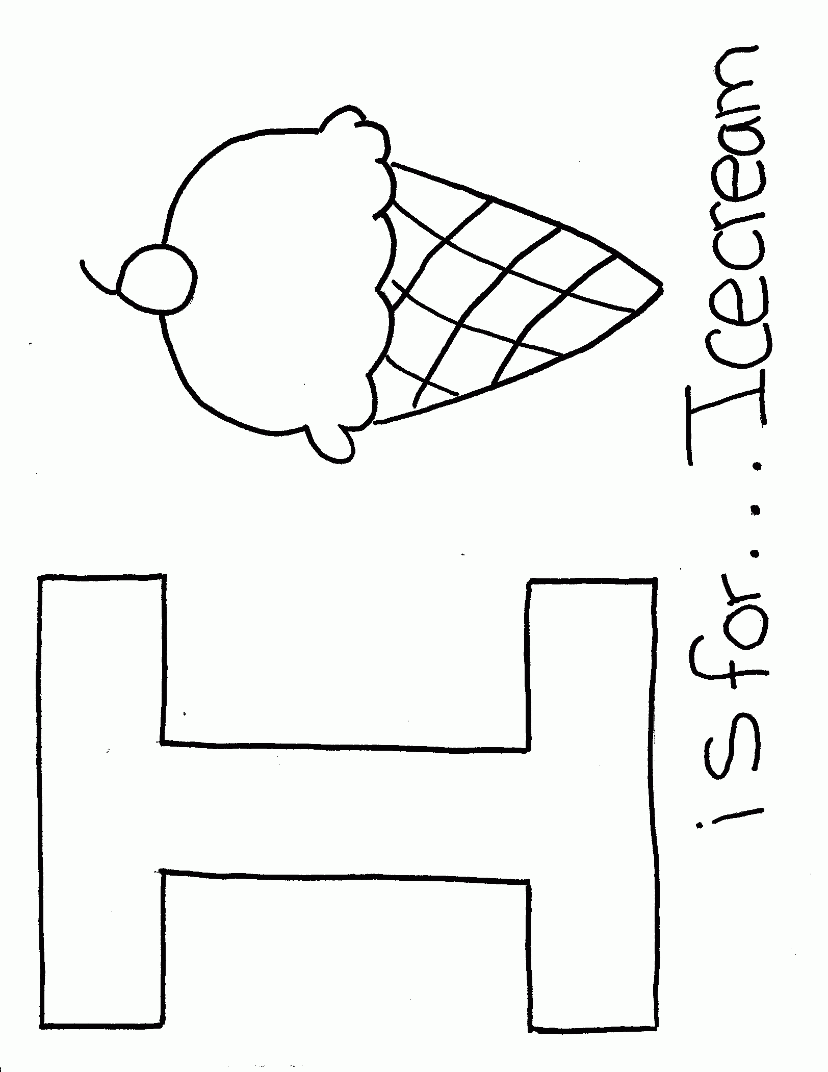 Free Alphabet Coloring Page Letter I
