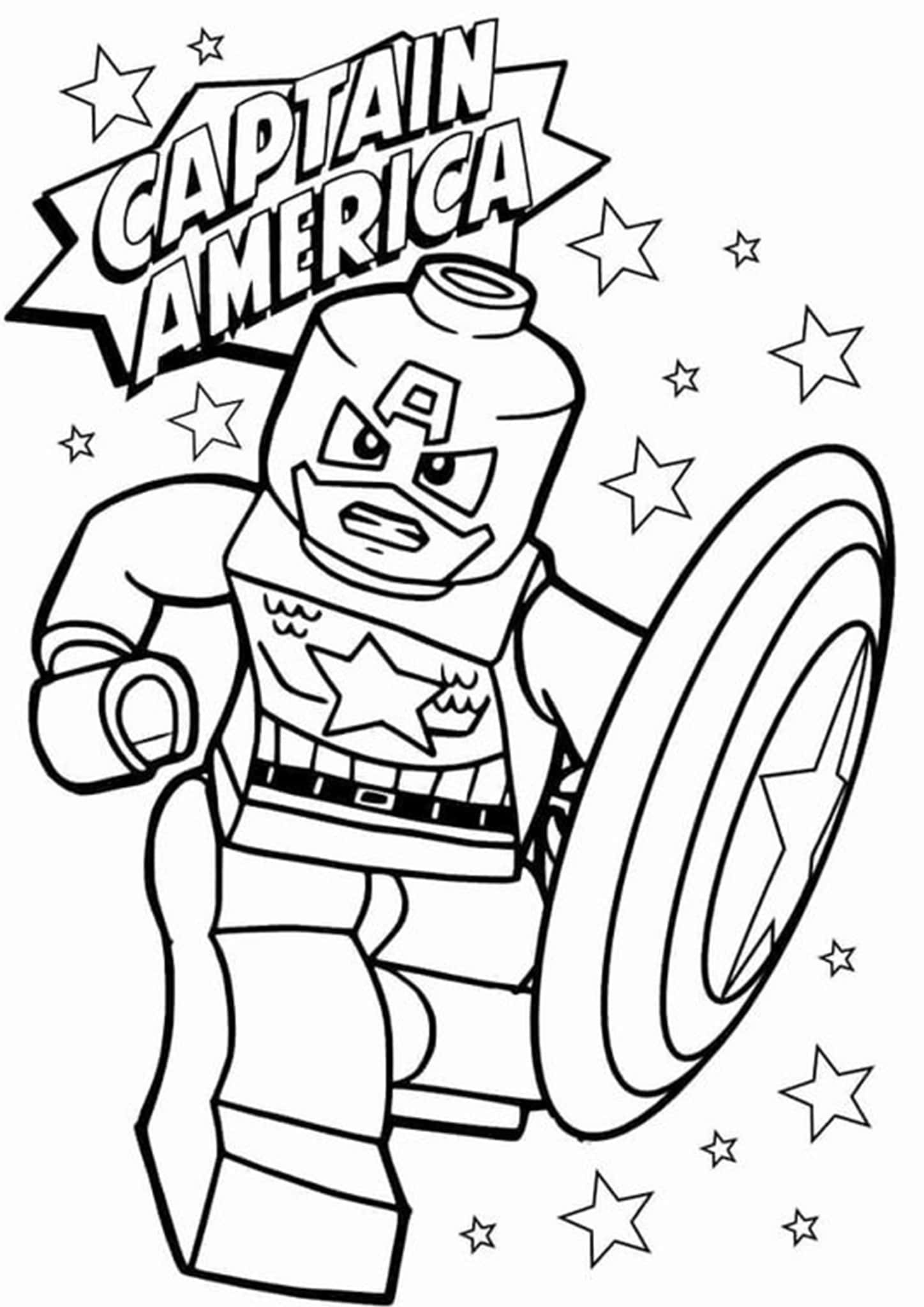 captain america coloring pages