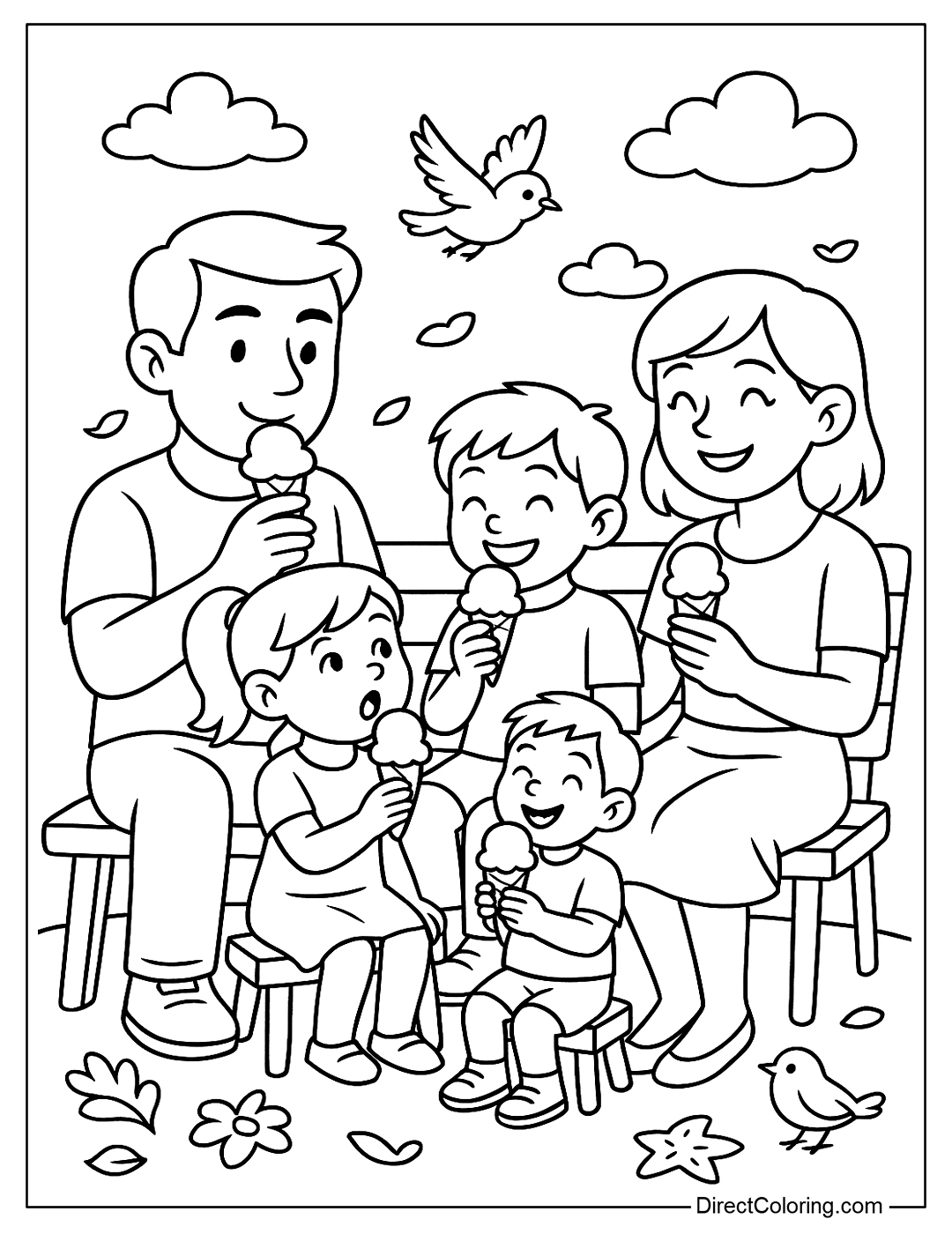 Free Family Day Coloring Pages Celebrate Love Togetherness Home