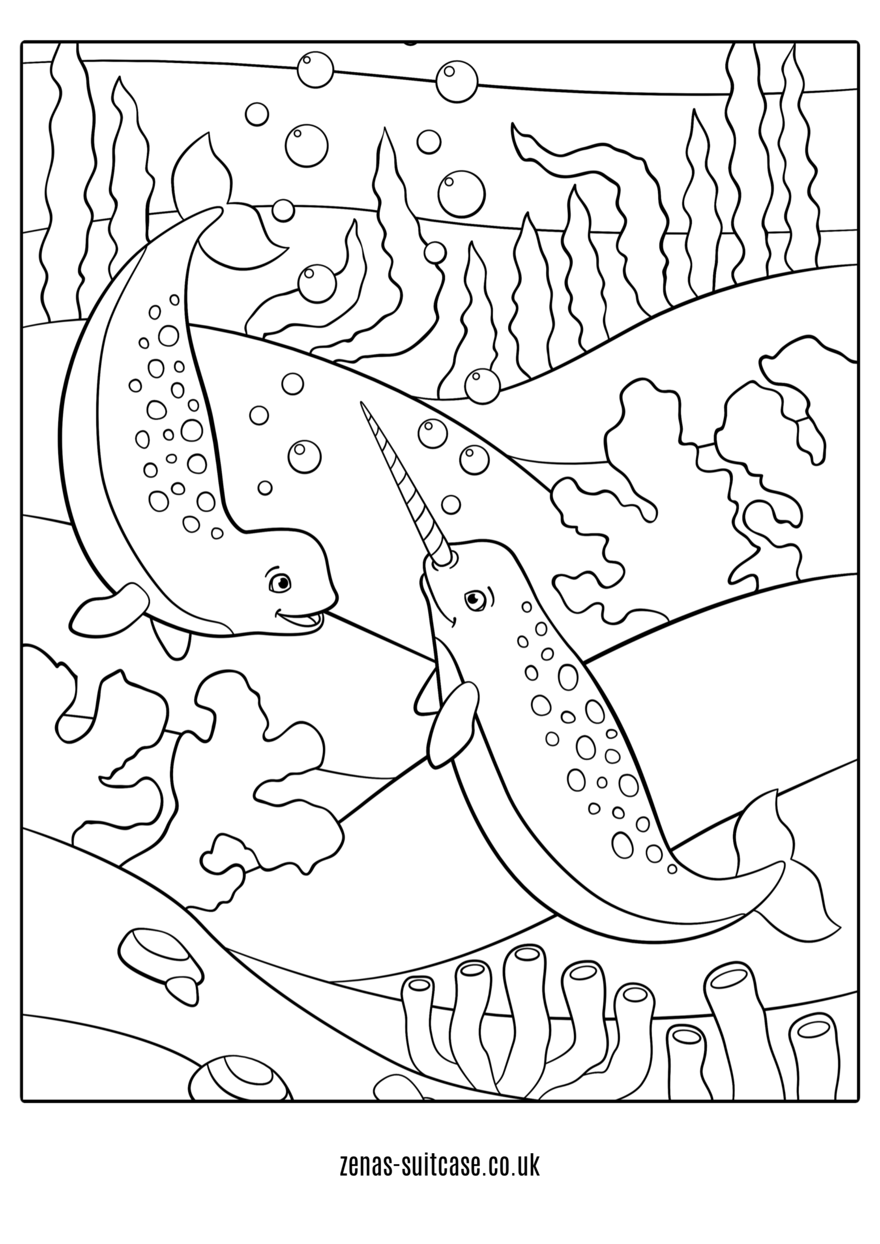 under the sea coloring pages