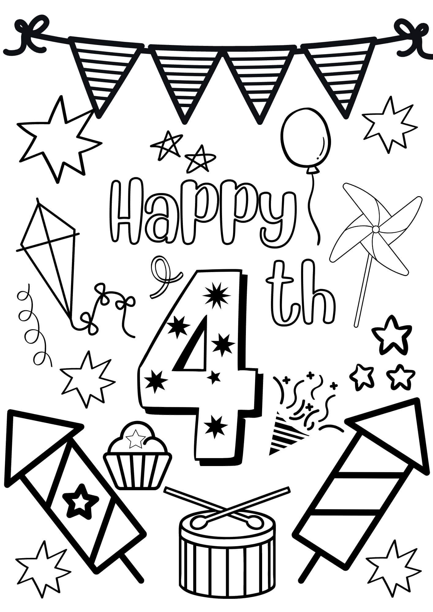 july 4 coloring pages
