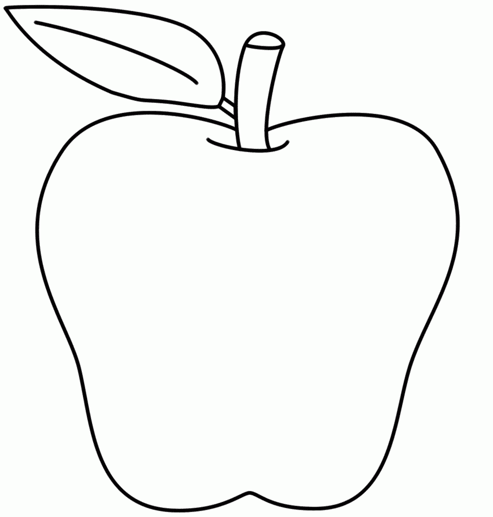 apple coloring pages kids