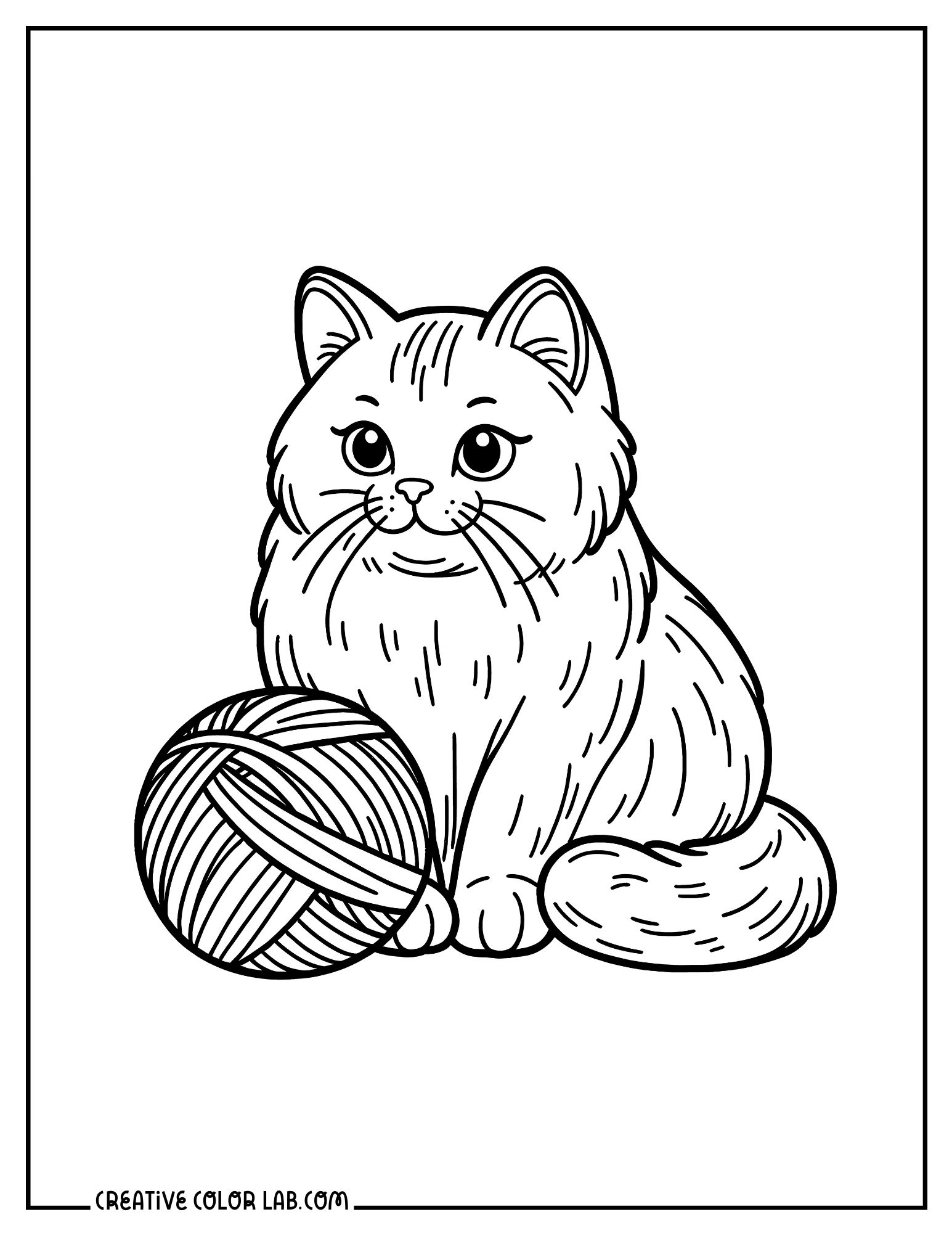 coloring pages of cats printable