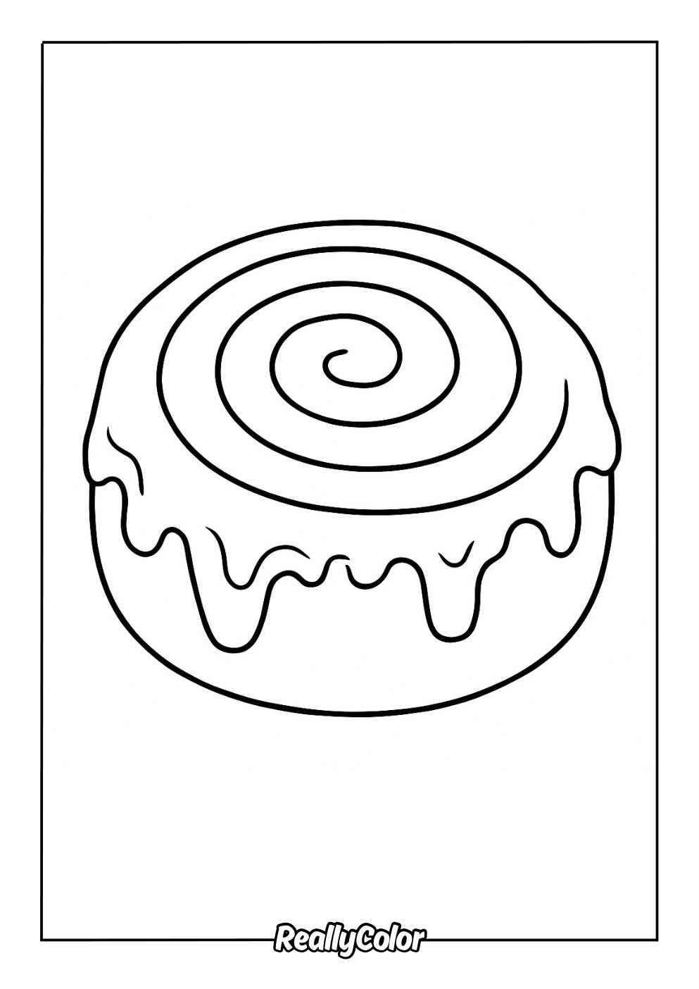 cinnamon roll coloring page cinnamon roll coloring page