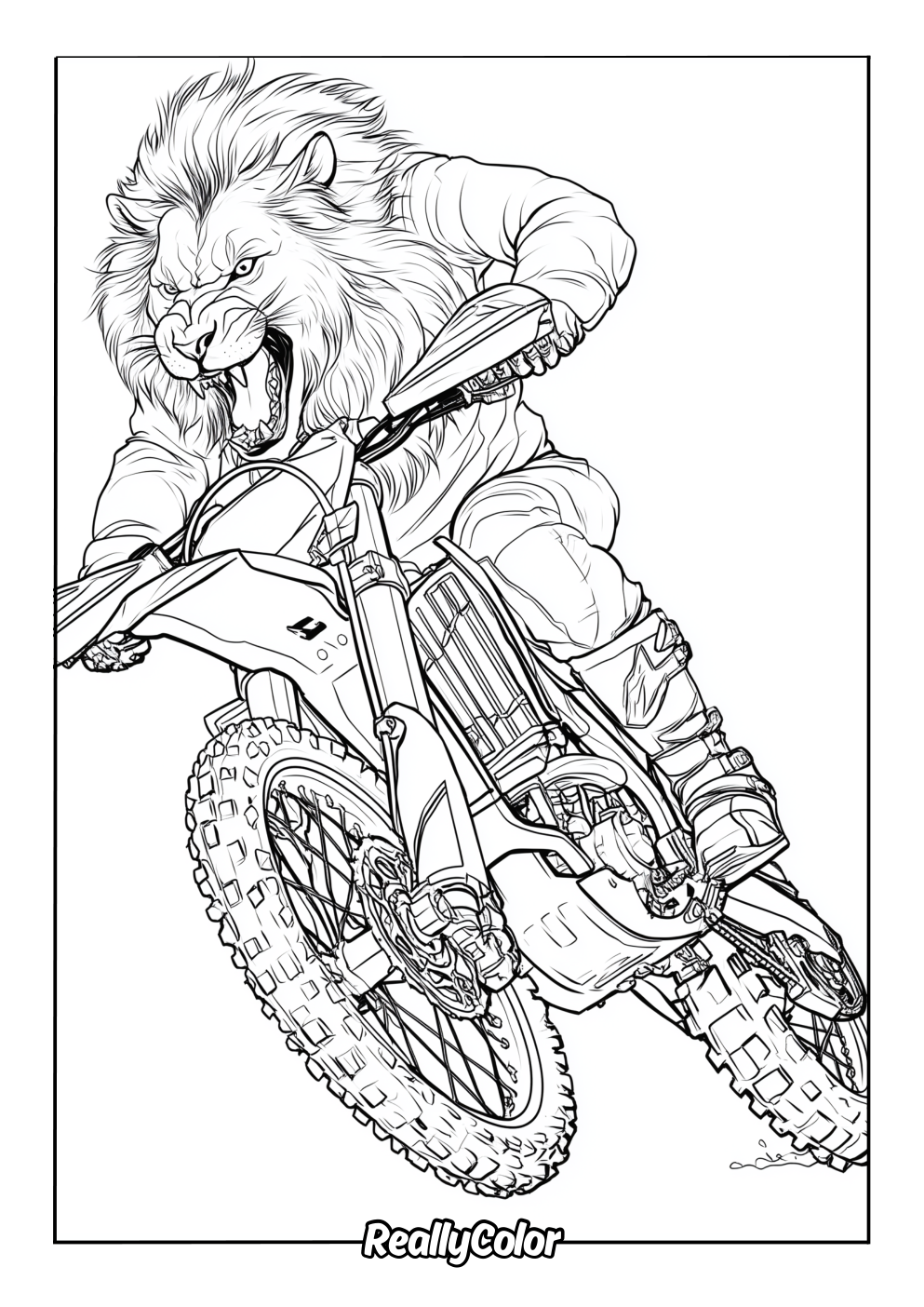 Free Printable Dirt Bike Coloring Pages