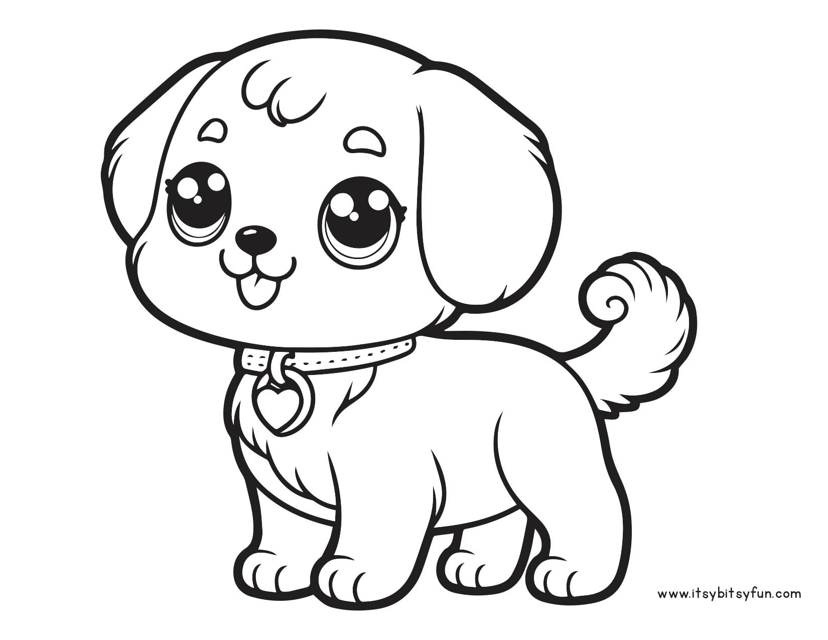 printable puppy coloring pages