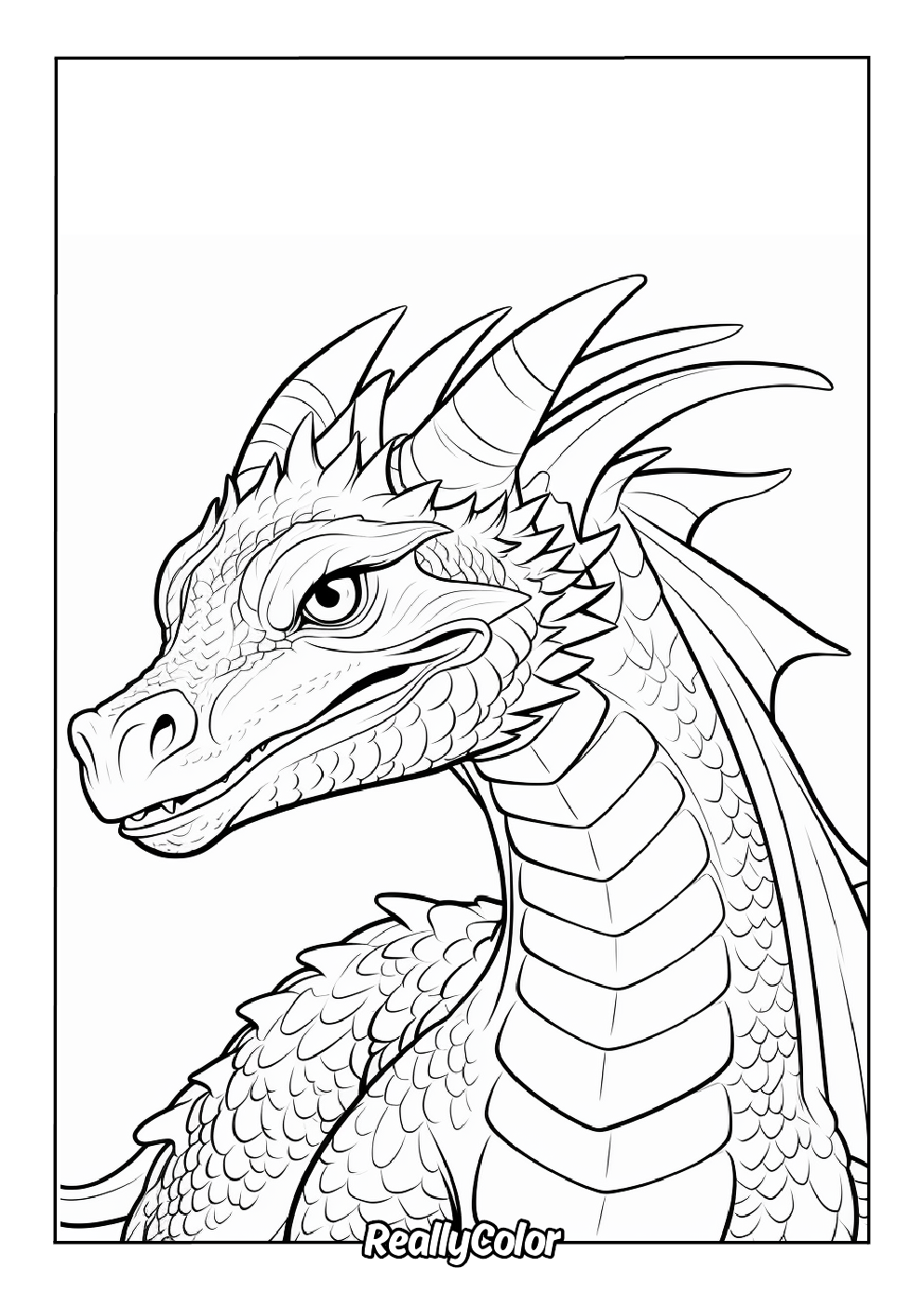 print dragon coloring pages