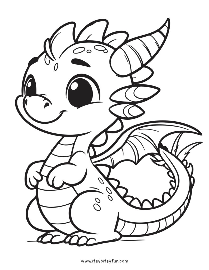 dragon free coloring pages