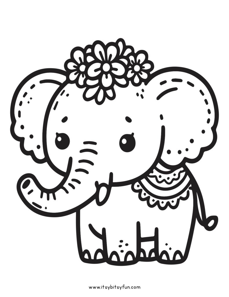 coloring pages for elephants